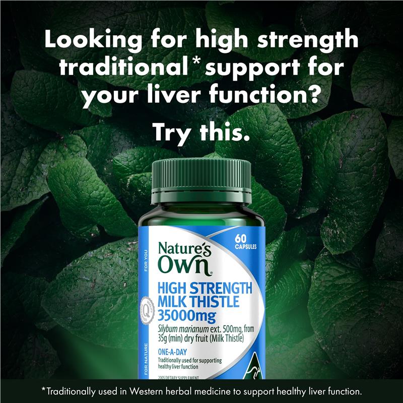 Load image into Gallery viewer, Nature's Own Milk Thistle 35000mg 60 Capsules
