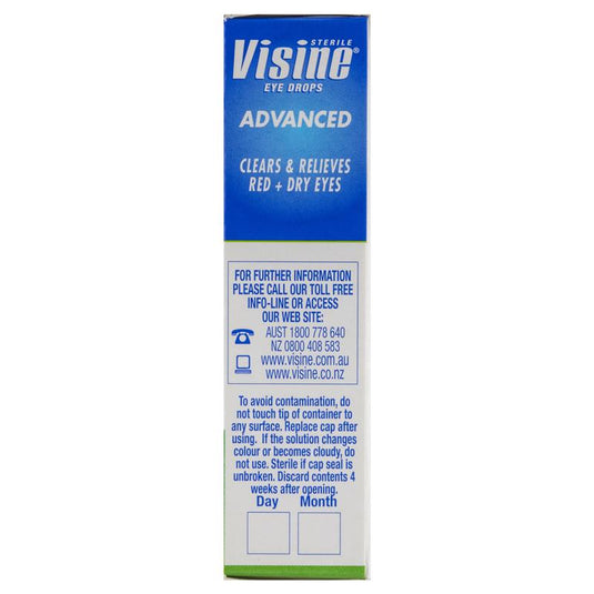 Visine Advanced Relief Eye Drops 15mL