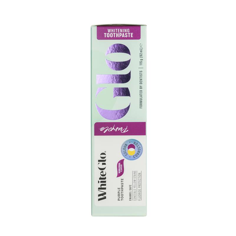 Load image into Gallery viewer, White Glo Toothpaste Purple Tooth Toner 115g
