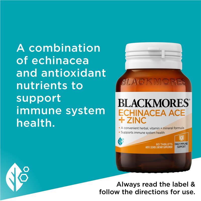 Load image into Gallery viewer, Blackmores Echinacea ACE + Zinc 60 Tablets
