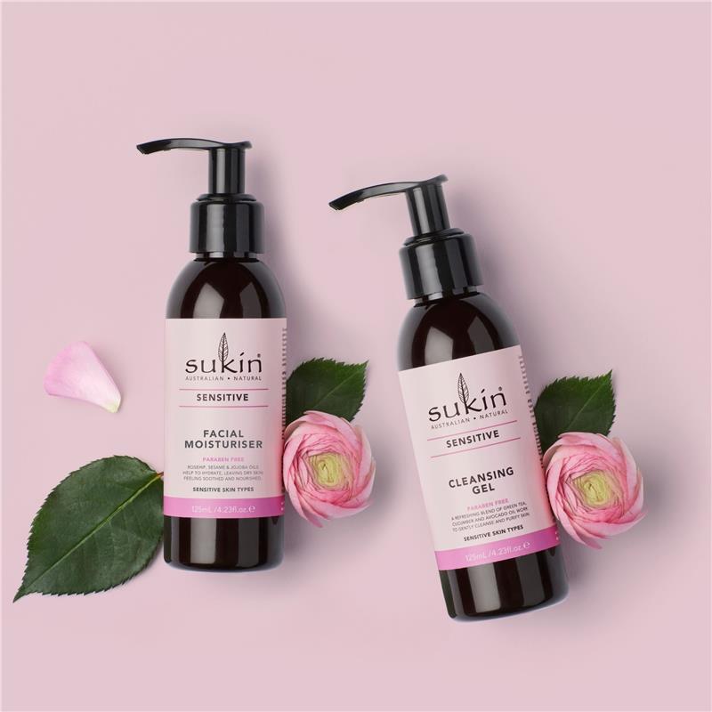 Load image into Gallery viewer, Sukin Sensitive Facial Moisturiser 125ml Pump
