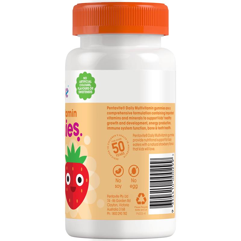 Load image into Gallery viewer, Pentavite Daily Multivitamin Kids Gummies 60 Gummies
