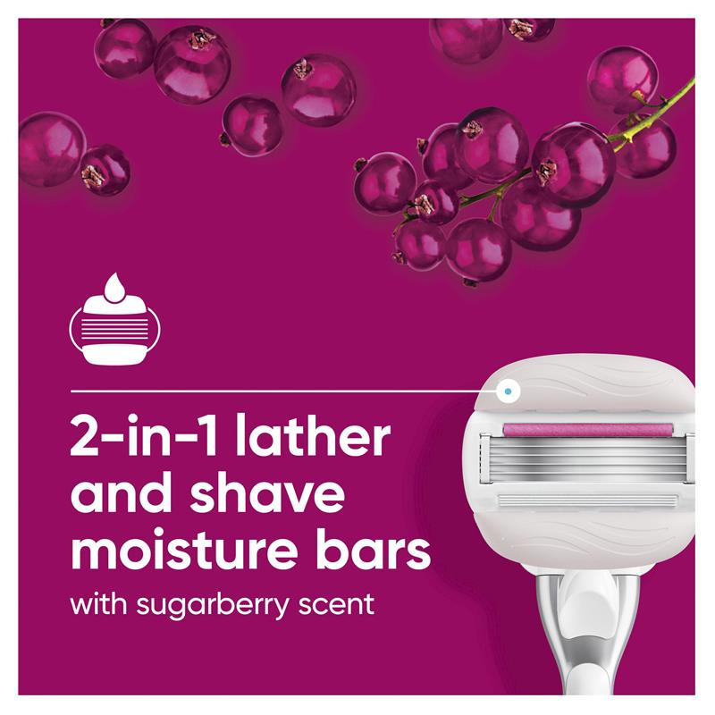 Load image into Gallery viewer, Gillette Venus Comfort Glide Sugarberry Blade Refills 4 Pack
