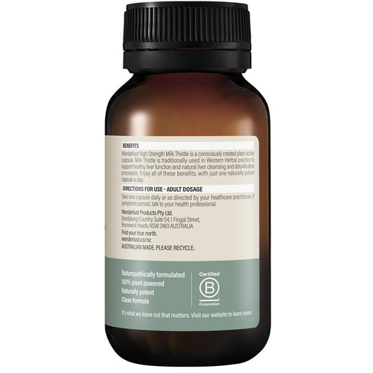 Wanderlust High Strength Milk Thistle 100 Capsules