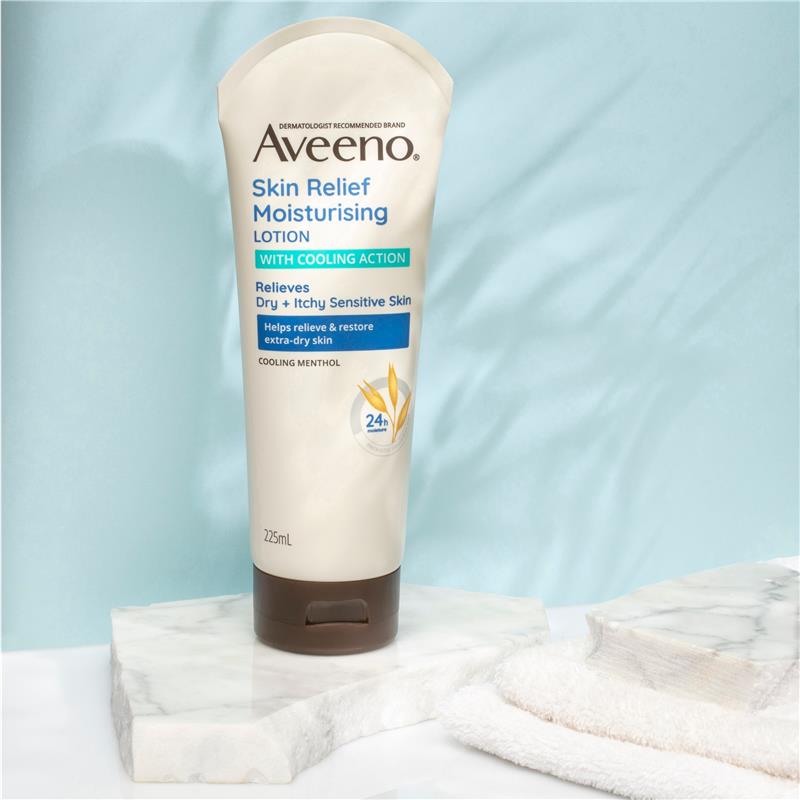 Load image into Gallery viewer, Aveeno Skin Relief Moisturising Body Lotion Cool Action 225ml
