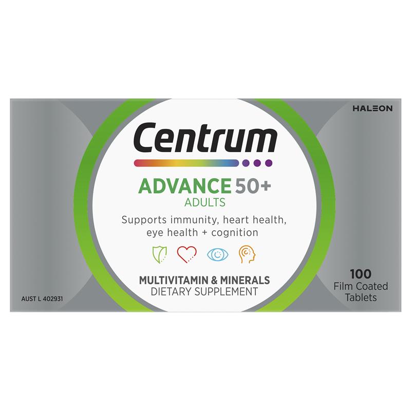 Load image into Gallery viewer, Centrum Advance 50+ 100 Tablets
