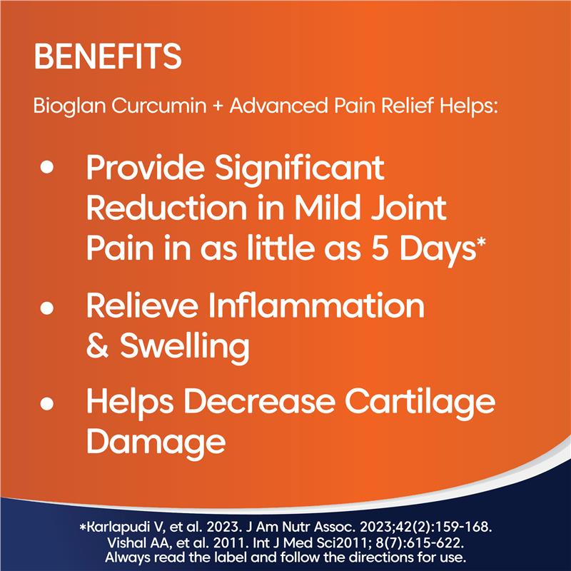 Load image into Gallery viewer, Bioglan Curcumin Advanced Pain Relief 50 Tablets
