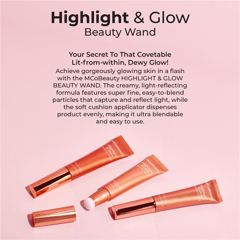 Load image into Gallery viewer, MCoBeauty Highlight &amp; Glow Beauty Wand Peach Glow New
