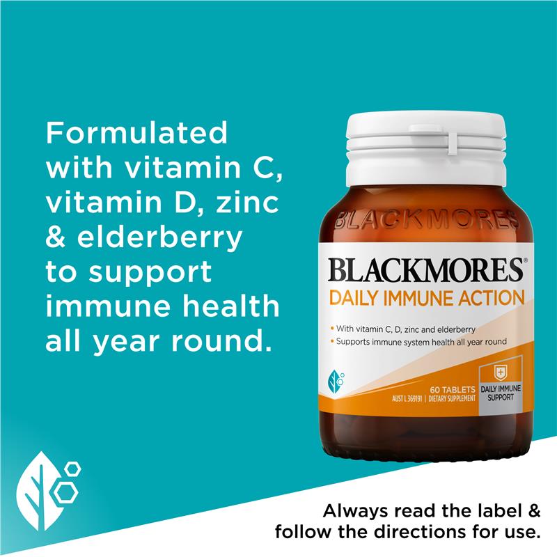 Load image into Gallery viewer, Blackmores Daily Immune Action 60 Tablets
