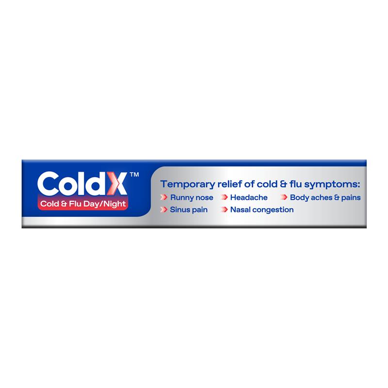 Load image into Gallery viewer, ColdX Cold &amp; Flu Tablets Day &amp; Night 24 Tablets
