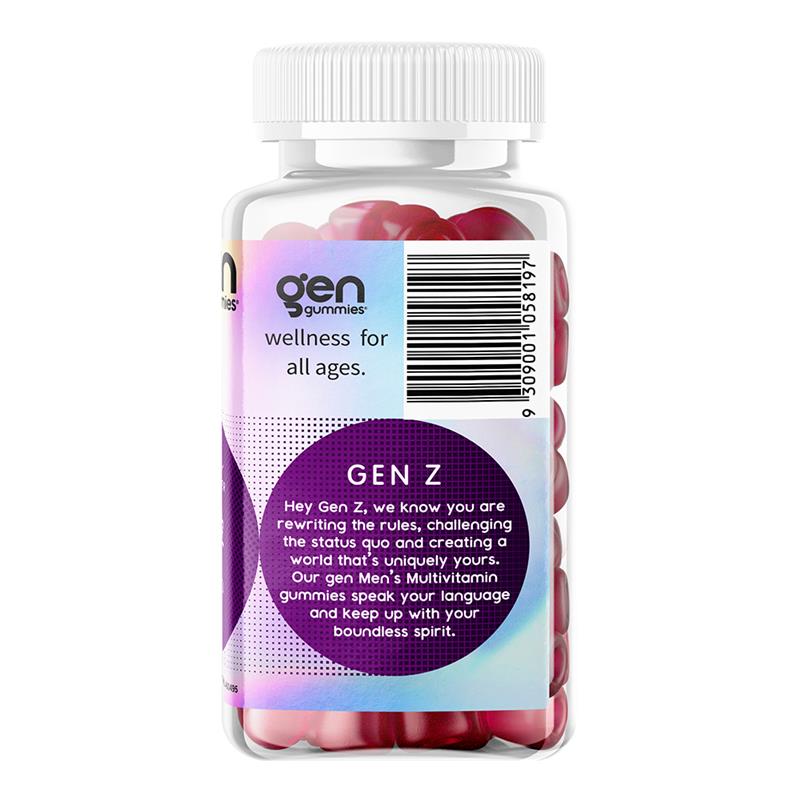 Load image into Gallery viewer, GEN Z Gummies Men's Multivitamin Tutti Frutti 60 Pack

