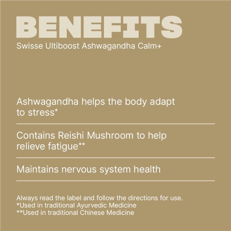 Load image into Gallery viewer, Swisse Ultiboost Ashwagandha Calm+ 60 Pack
