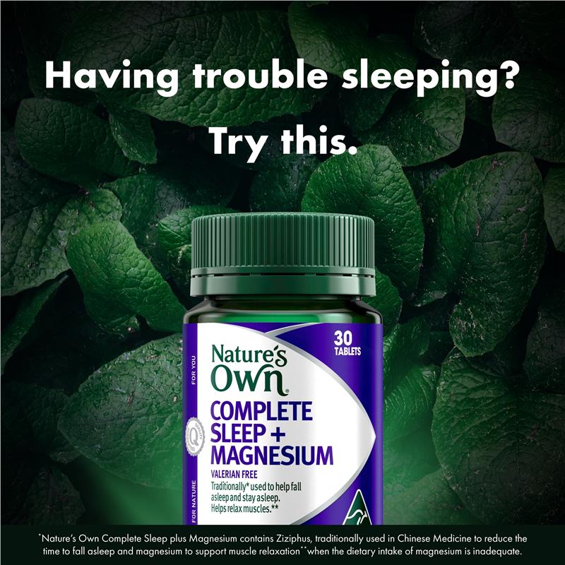 Load image into Gallery viewer, Nature's Own Complete Sleep + Magnesium 30 Tablets
