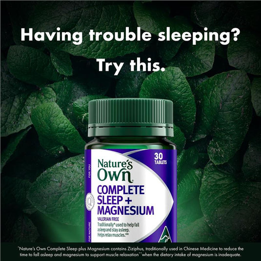Nature's Own Complete Sleep + Magnesium 30 Tablets