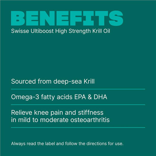 Swisse High Strength Krill Oil 60 Capsules Exclusive Size