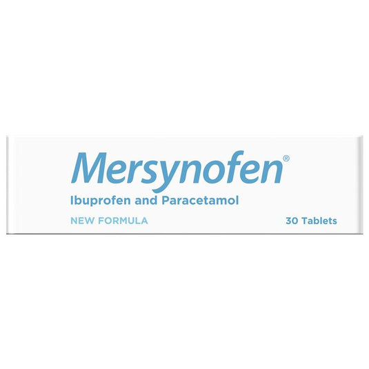Mersynofen Pain Relief Tablets with Paracetamol + Ibuprofen 30 Pack (S3)