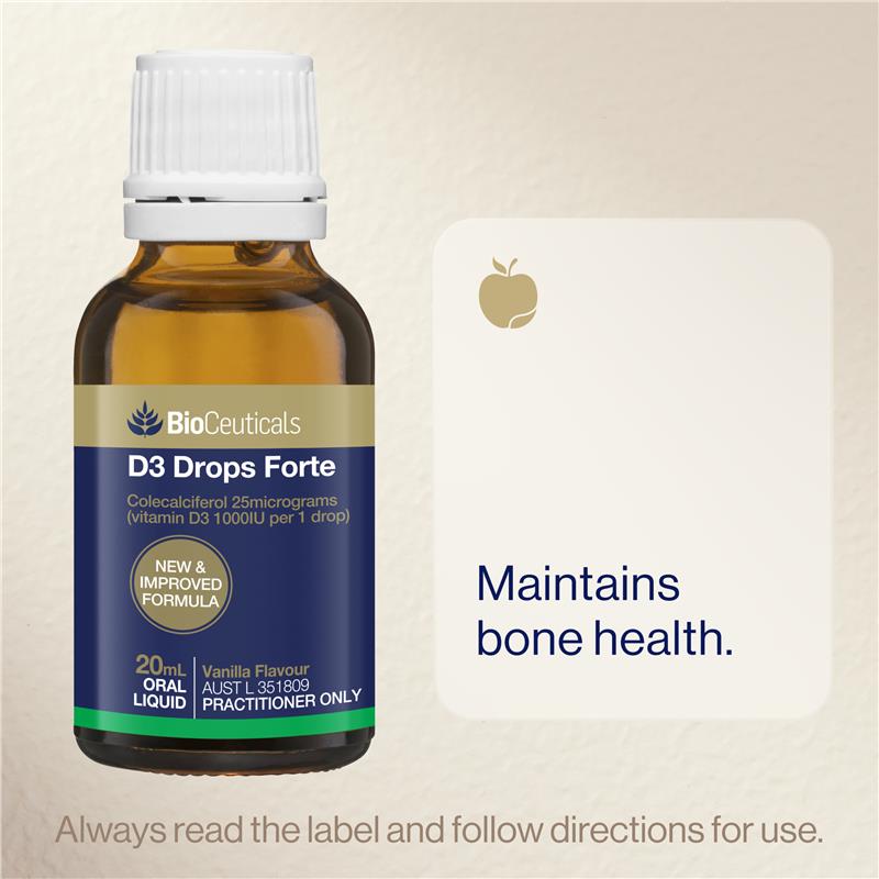 Load image into Gallery viewer, Bioceuticals D3 Drops Forte 20ml New
