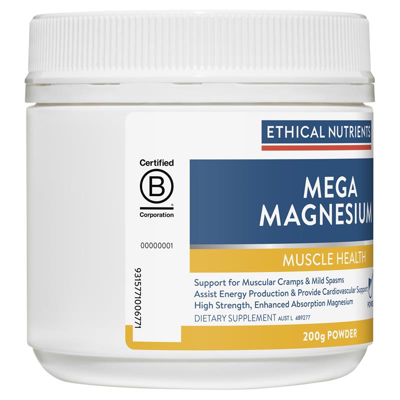 Load image into Gallery viewer, Ethical Nutrients Mega Magnesium 200g Powder Raspberry
