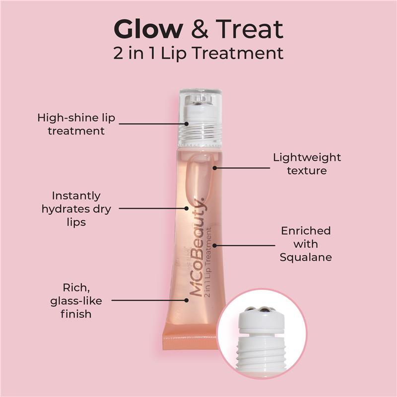 Load image into Gallery viewer, MCoBeauty Glow &amp; Treat 2-in-1 Lip Treatment Peach
