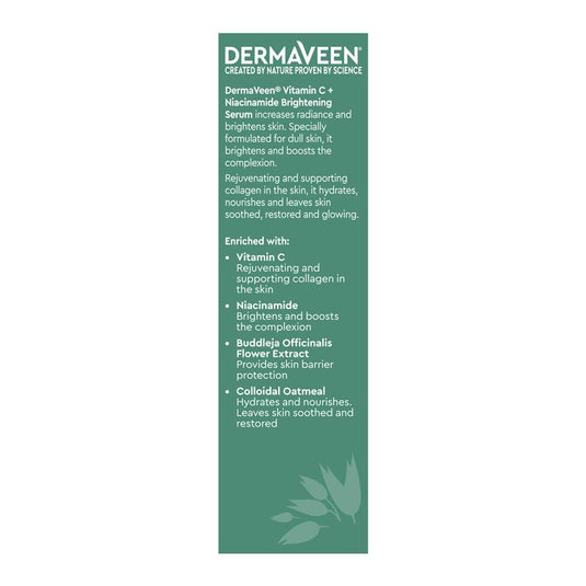 DermaVeen Face Vitamin C + Niacinamide Brightening Serum 30ml