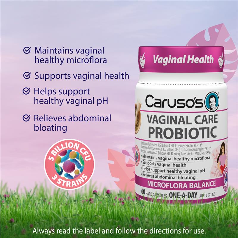 Load image into Gallery viewer, Carusos Probiotic Vaginal Care 60 Capsules
