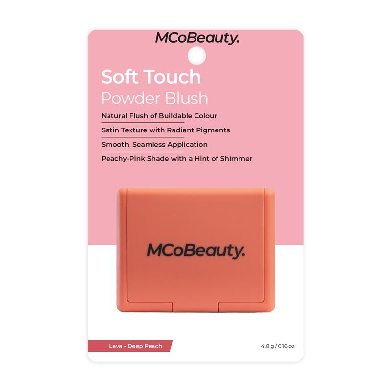 Load image into Gallery viewer, MCoBeauty Soft Touch Powder Blush Lava Deep Peach
