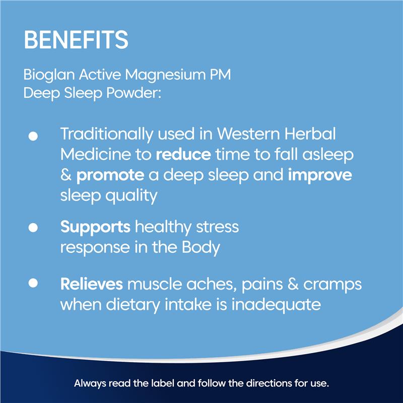 Load image into Gallery viewer, Bioglan Active Magnesium PM Deep Sleep Formula 240g
