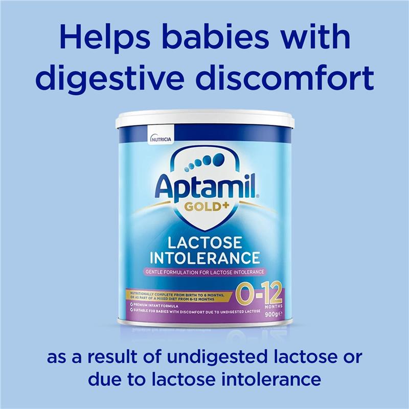 Load image into Gallery viewer, Aptamil Gold+ Lactose Intolerance Baby Infant Formula From Birth to 12 Months 900g
