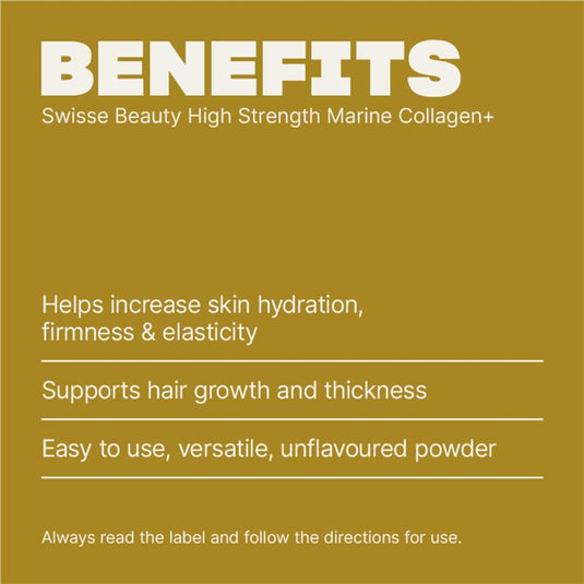 Swisse Beauty High Strength Marine Collagen+ Unflavoured Powder 189g