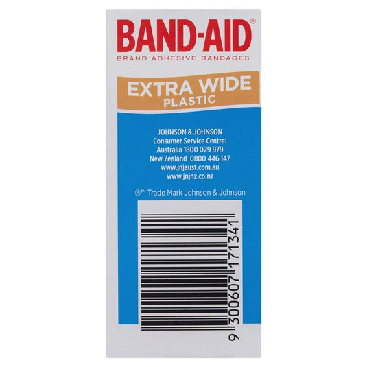 Band-Aid Extra Wide Plastic Strips 40 Pack