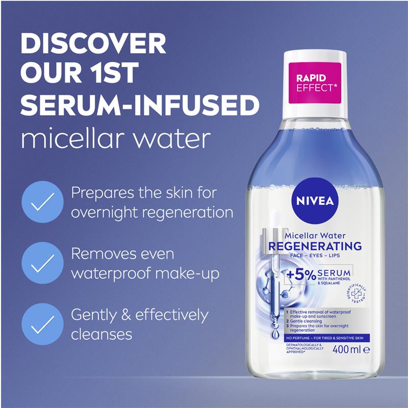 Load image into Gallery viewer, NIVEA Micellar Water Regenerating 400ml
