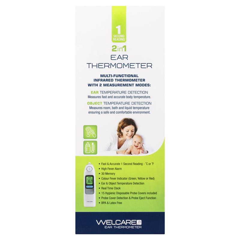 Load image into Gallery viewer, Welcare 2 In 1 Ear Thermometer
