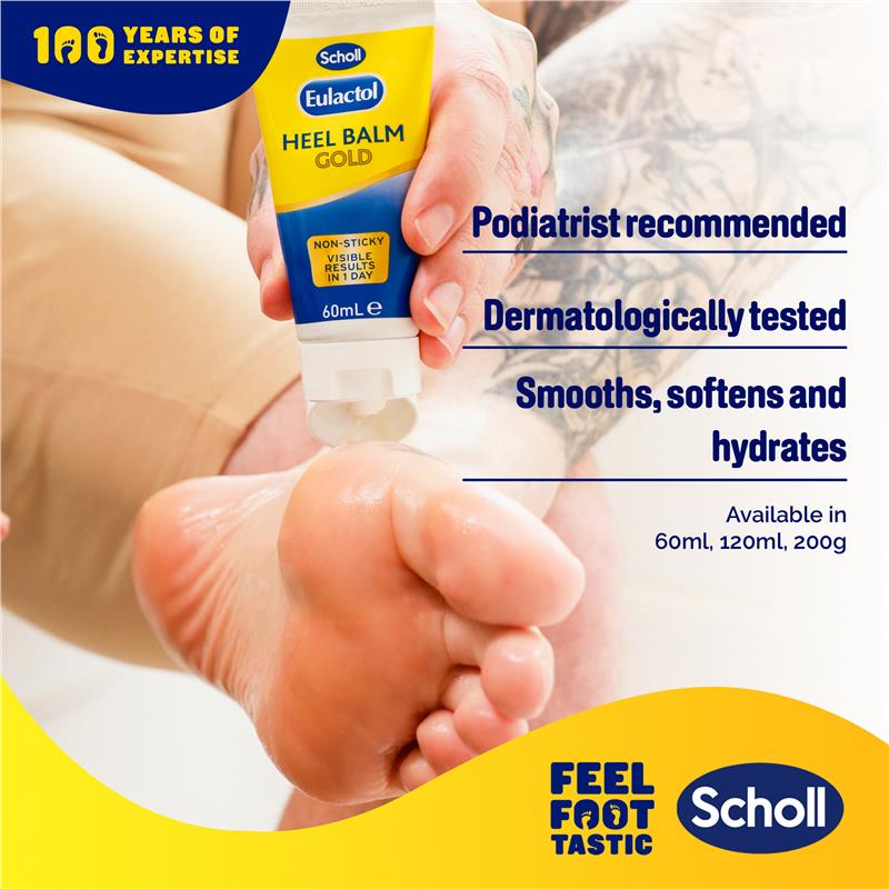 Load image into Gallery viewer, Scholl Eulactol Heel Balm Gold 60ml
