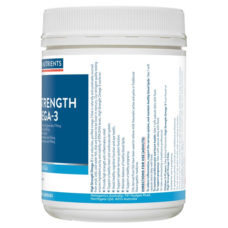 Load image into Gallery viewer, Ethical Nutrients High Strength Omega-3 220 Capsules
