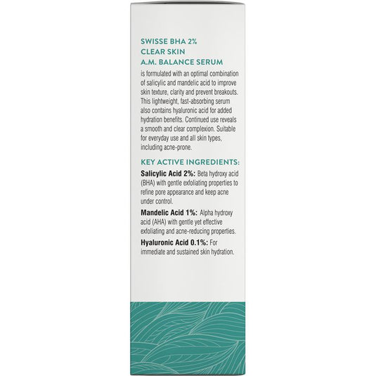 Swisse Skincare BHA 2% Clear Skin AM Balance Serum 30ml