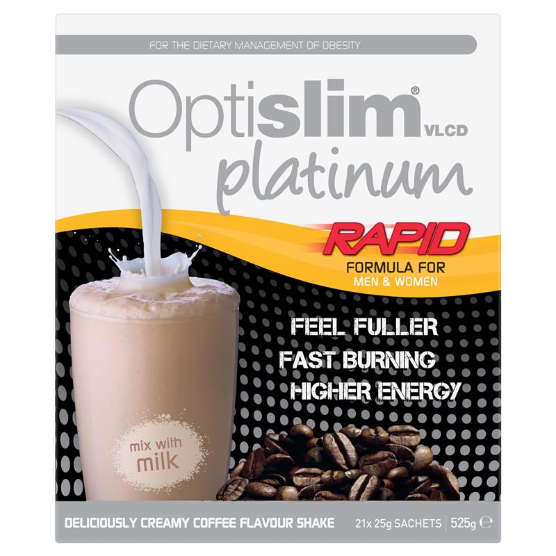 Load image into Gallery viewer, Optislim VLCD Platinum Coffee Shake 21x25g Sachets
