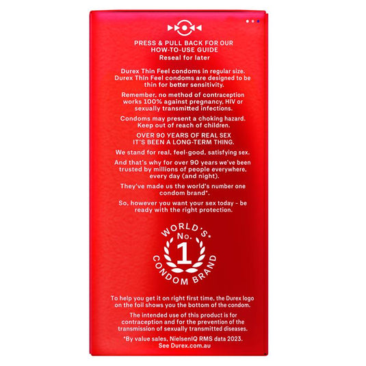 Durex Thin Feel Condoms 30 Pack