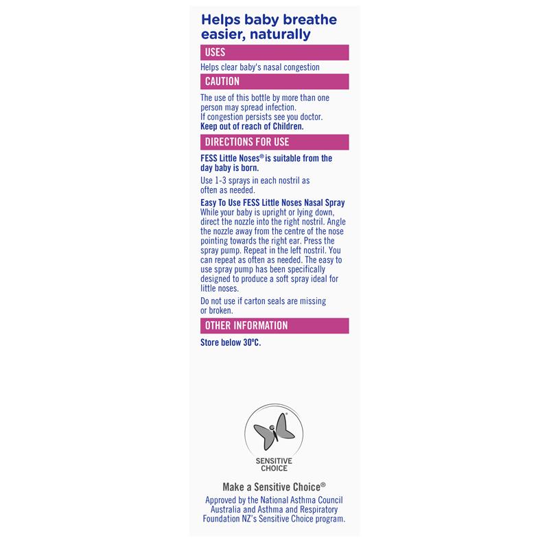 Load image into Gallery viewer, Fess Little Noses Saline Nose Spray Single 15ml
