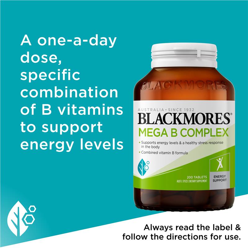 Load image into Gallery viewer, Blackmores Mega B Complex 200 Tablets
