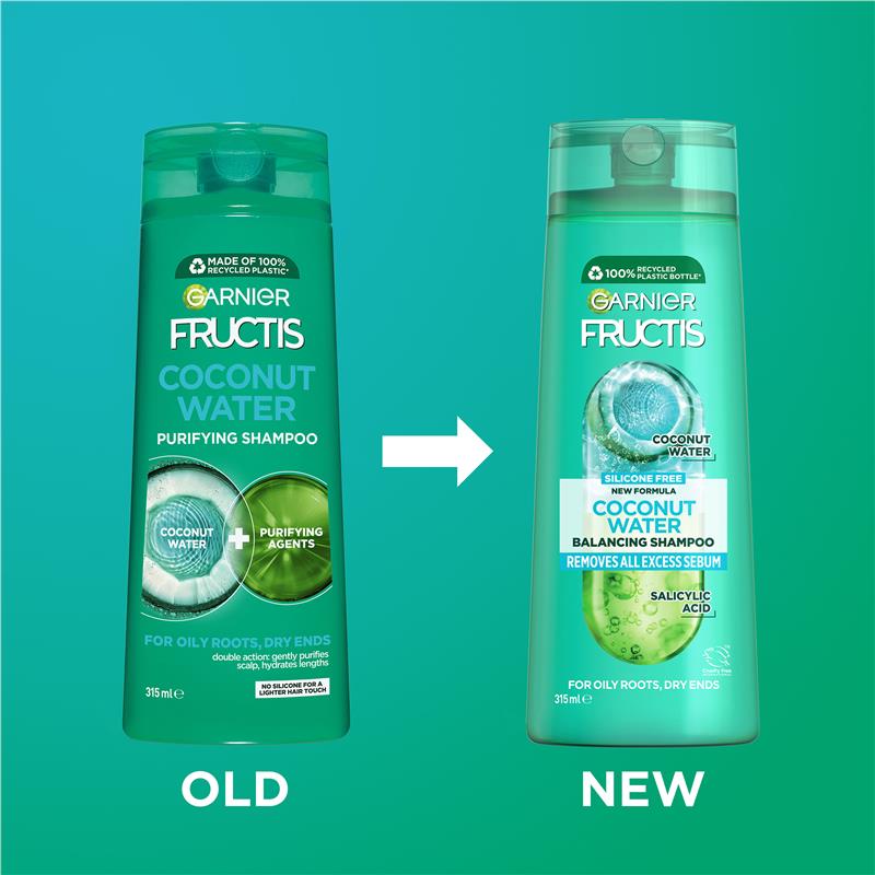 Load image into Gallery viewer, Garnier Fructis Coconut Water Shampoo 315ml
