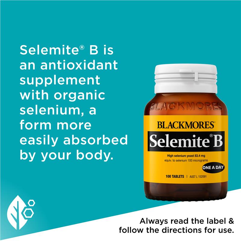 Load image into Gallery viewer, Blackmores Selemite B 100 Tablets
