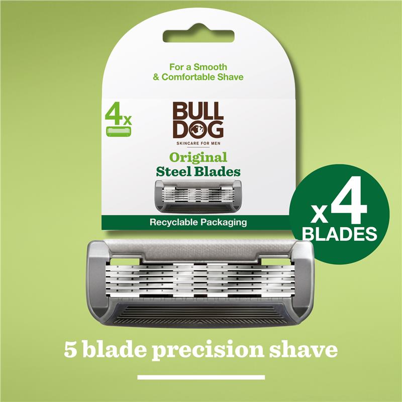 Load image into Gallery viewer, Bulldog Original Steel Blades 4 Pack

