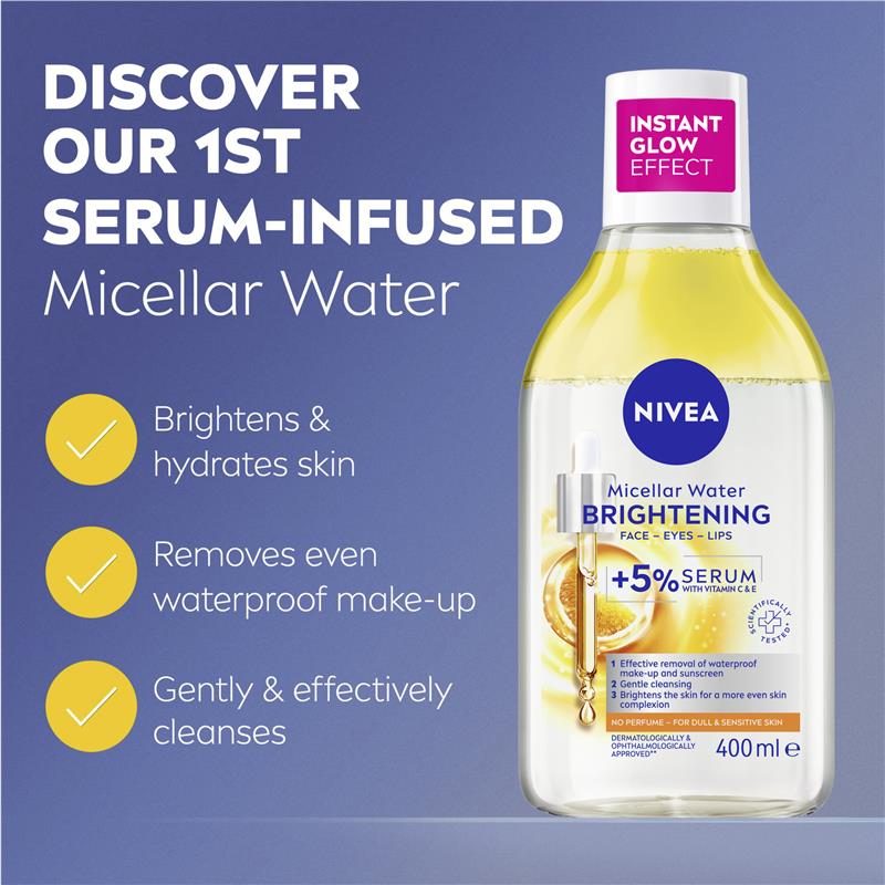 Load image into Gallery viewer, NIVEA Micellar Water Brightening 400ml
