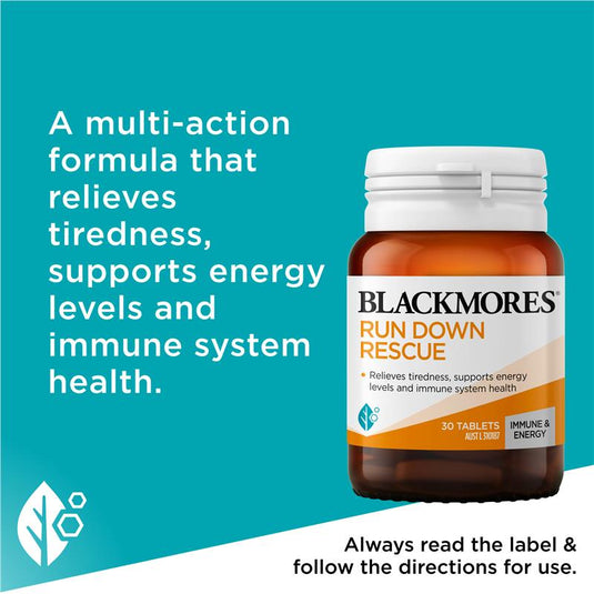 Blackmores Run Down Rescue 30 Tablets