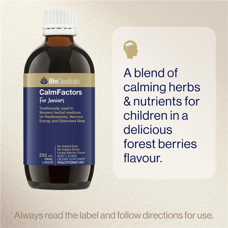 Load image into Gallery viewer, BioCeuticals CalmFactors For Juniors 200mL
