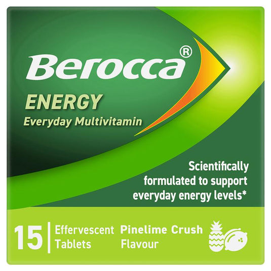 Berocca Energy Pinelime Crush 15 Effervescent Tablets Exclusive