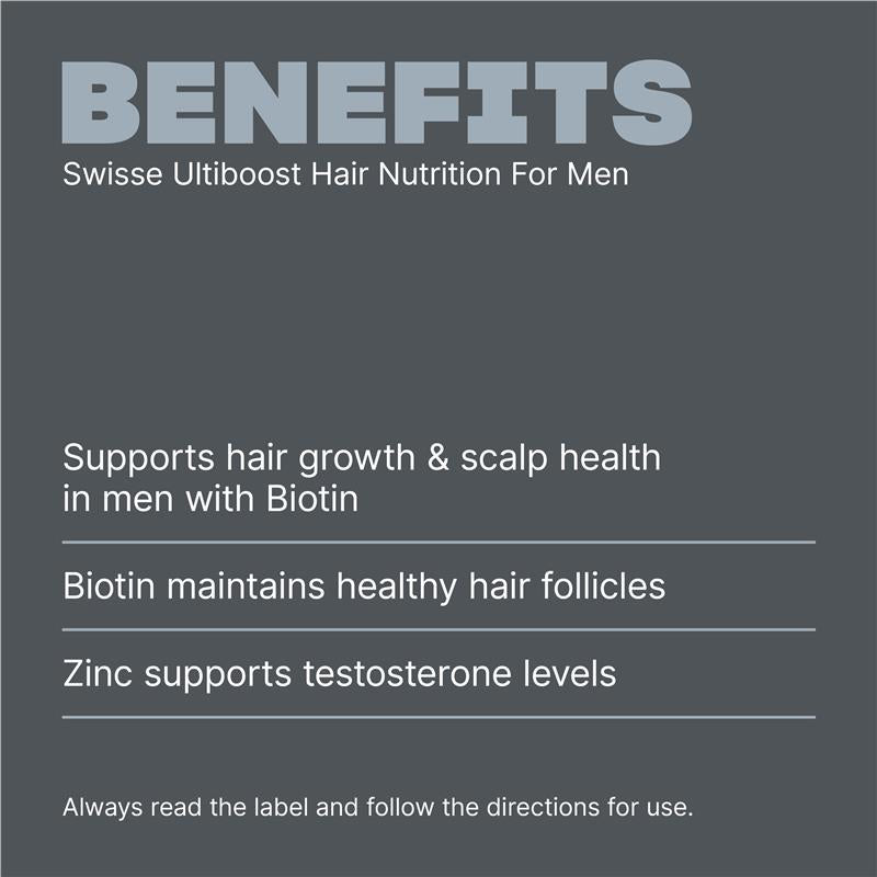 Load image into Gallery viewer, Swisse Hair Nutrition For Men 60 Capsules
