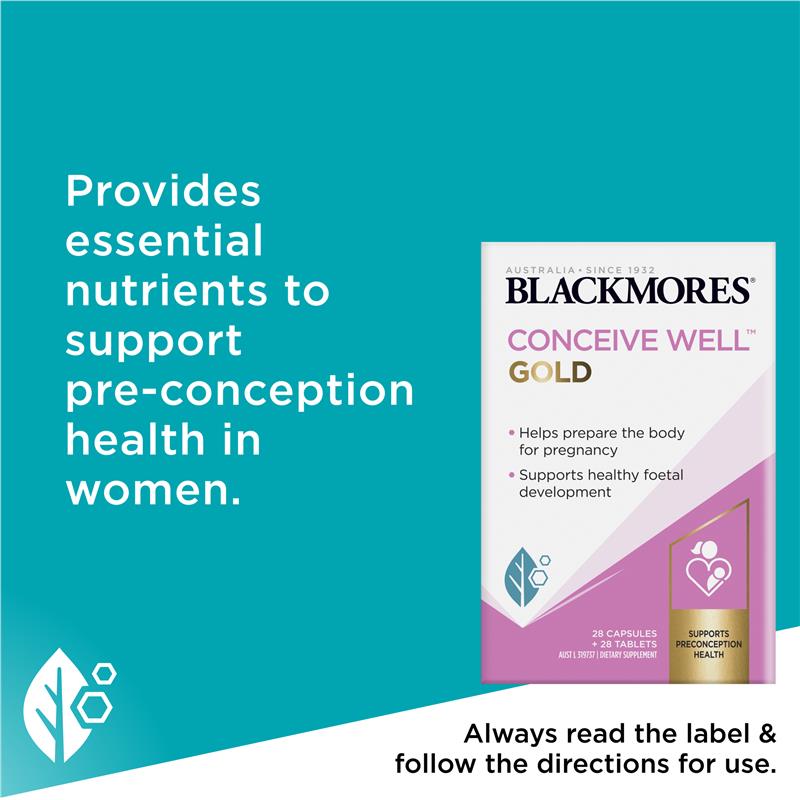 Load image into Gallery viewer, Blackmores Conceive Well Gold 28 Tablets &amp; 28 Capsules
