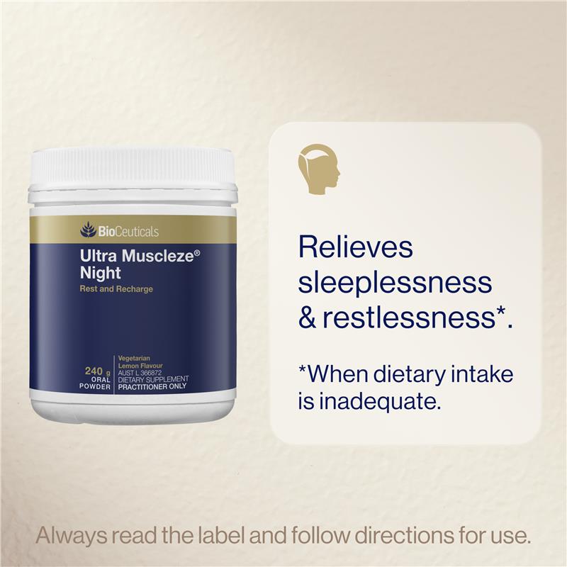 Load image into Gallery viewer, Bioceuticals Ultra Muscleze Night 240g
