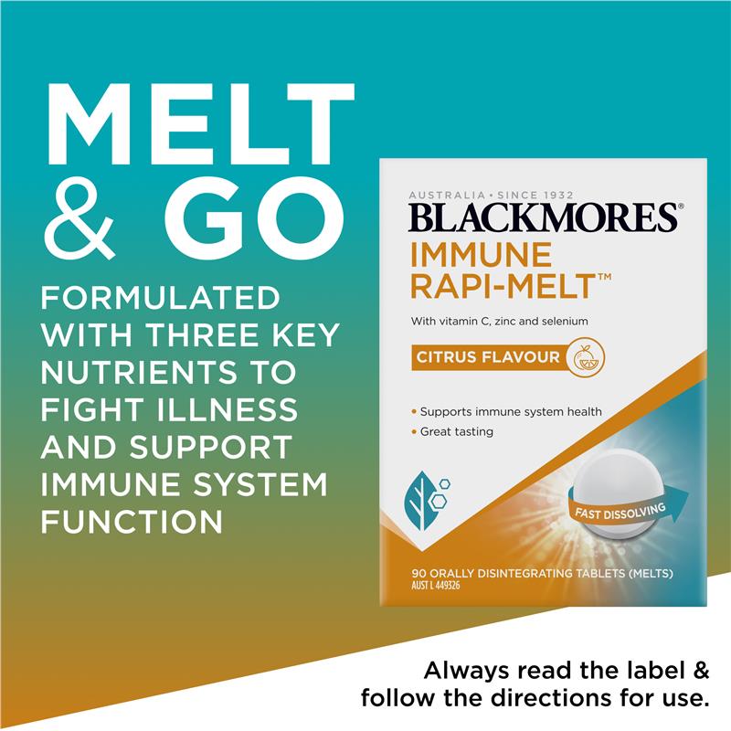 Load image into Gallery viewer, Blackmores Immune Rapi-Melt 90 Tablets

